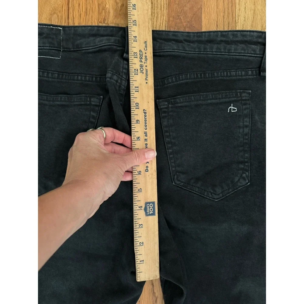 RAG & BONE NY Men Fit 2 Slim Archer Faded Black Jean Slim Stretch Denim Men 32